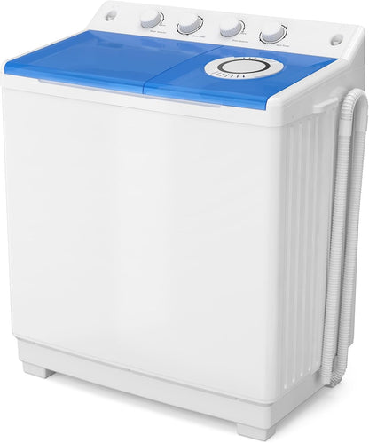 Auertech 48 Lbs Portable Washing Machine, Large Portable Washer for Apartments with 30 Lbs Washer & 18 Lbs Spinner, Clothes Washer Machine with Drain Pump for Apartment, Dormitory and RVs