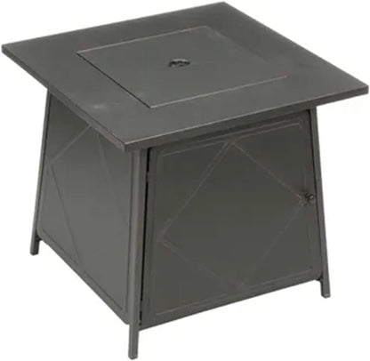 Four Seasons Patio Dual Heat 50,000 BTU Square Gas Fire Pit