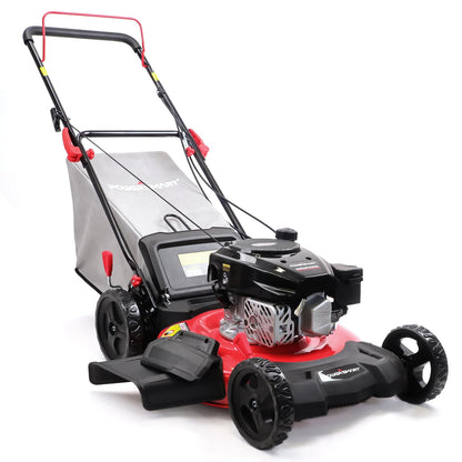 POWERSMART EasyGlide 21-Inch Gas Lawn Mower - 3-in-1 144cc