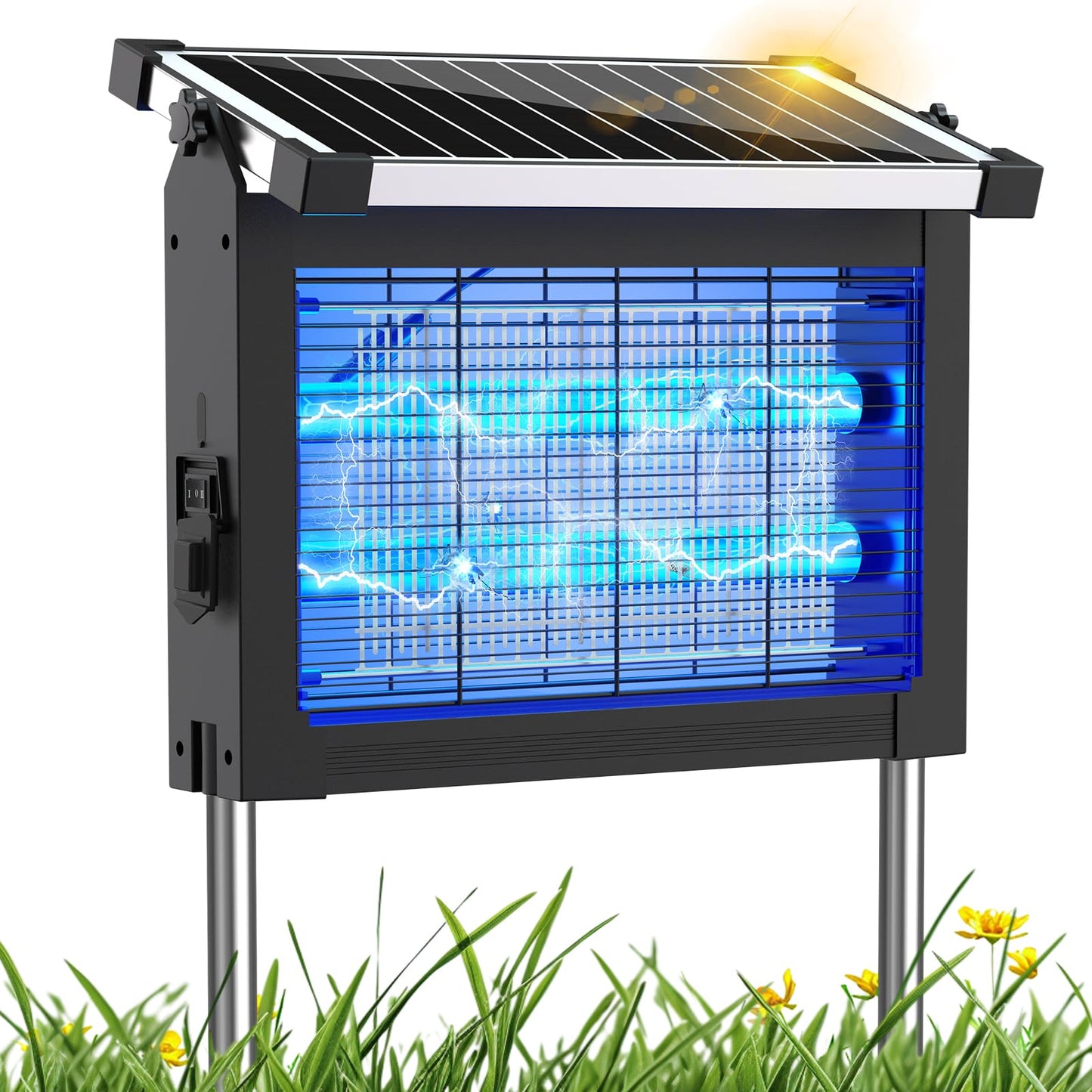PHATROYYEE Solar Bug Zapper - Cordless Waterproof Mosquito Trap
