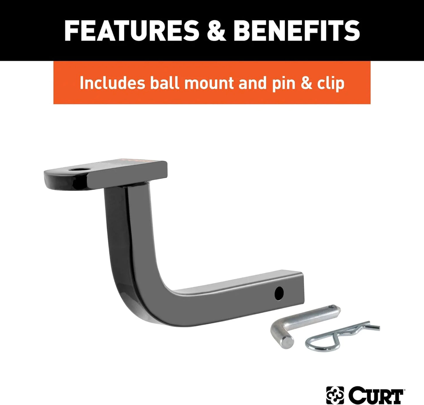 1 Trailer Hitch with Ball Mount