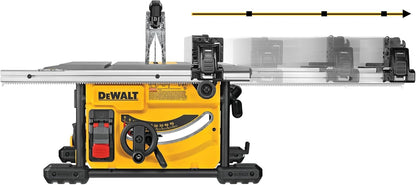 DEWALT 15 Amp 8-1/4 in. Compact Portable Jobsite Table Saw (DWE7485)