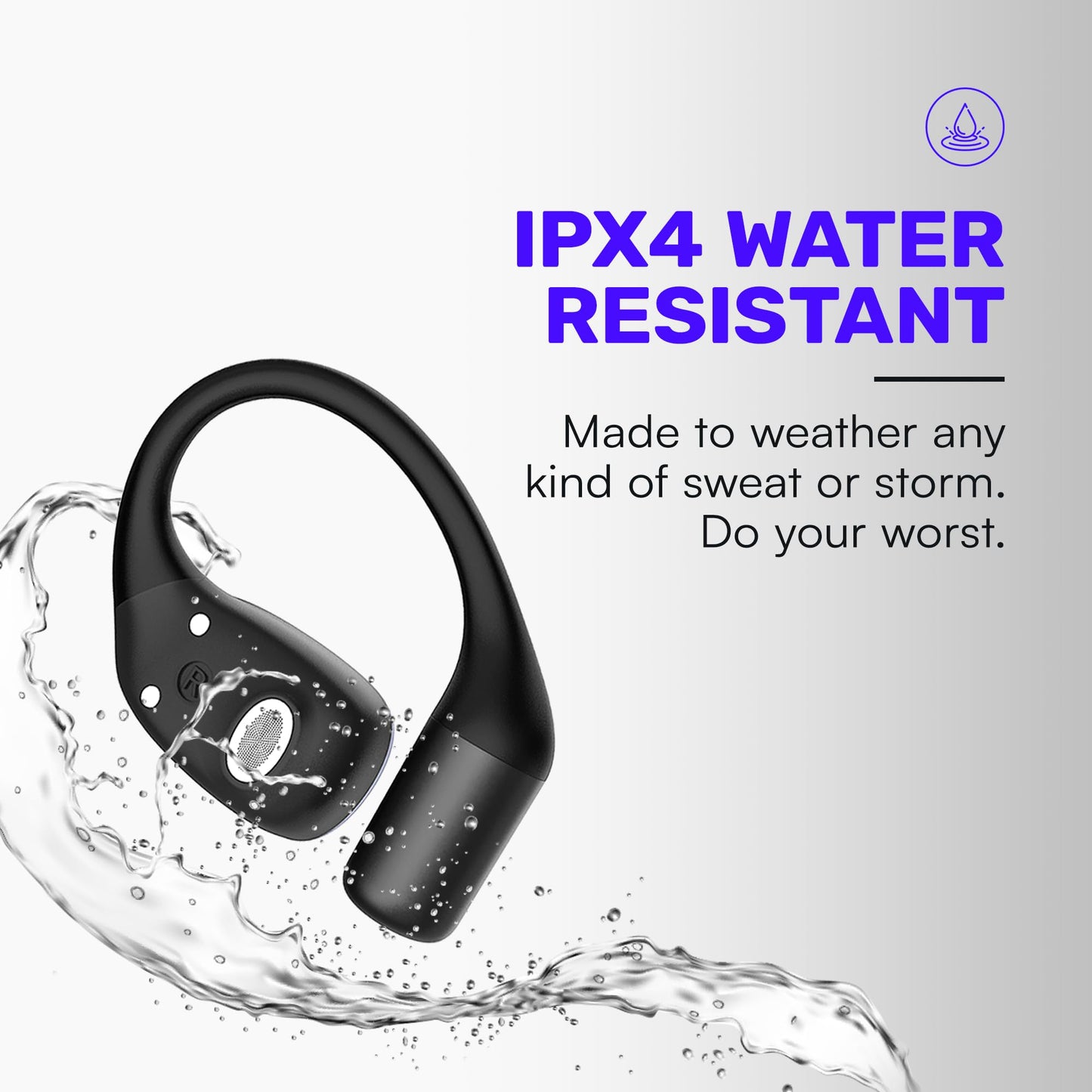 RAYCON Essential Open Ear Earbuds - Wireless Bluetooth, Sweat-Resistant