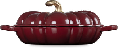 Le Creuset Enameled Cast Iron Figural Pumpkin Braiser, 2.75 qt., Garnet