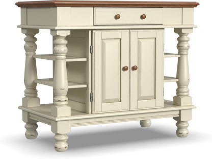 Homestyles Americana Antique Oak Island with Storage, 42"W