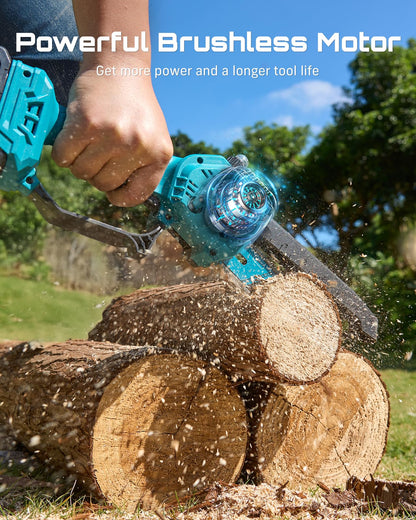 SEESII 2-in-1 Electric Pole Saw with Battery for Tree Trimming