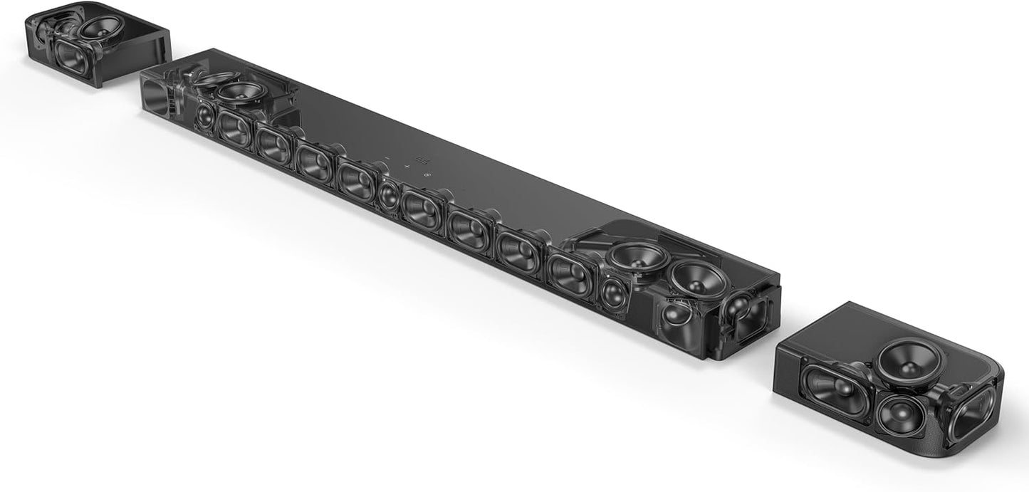 JBL Bar 1300XMK2-11.1.4 Channel soundbar System with Detachable Surround Speakers & Dolby Atmos & DTS:X, 1570W max Output Power & a 12" Wireless subwoofer (Black)