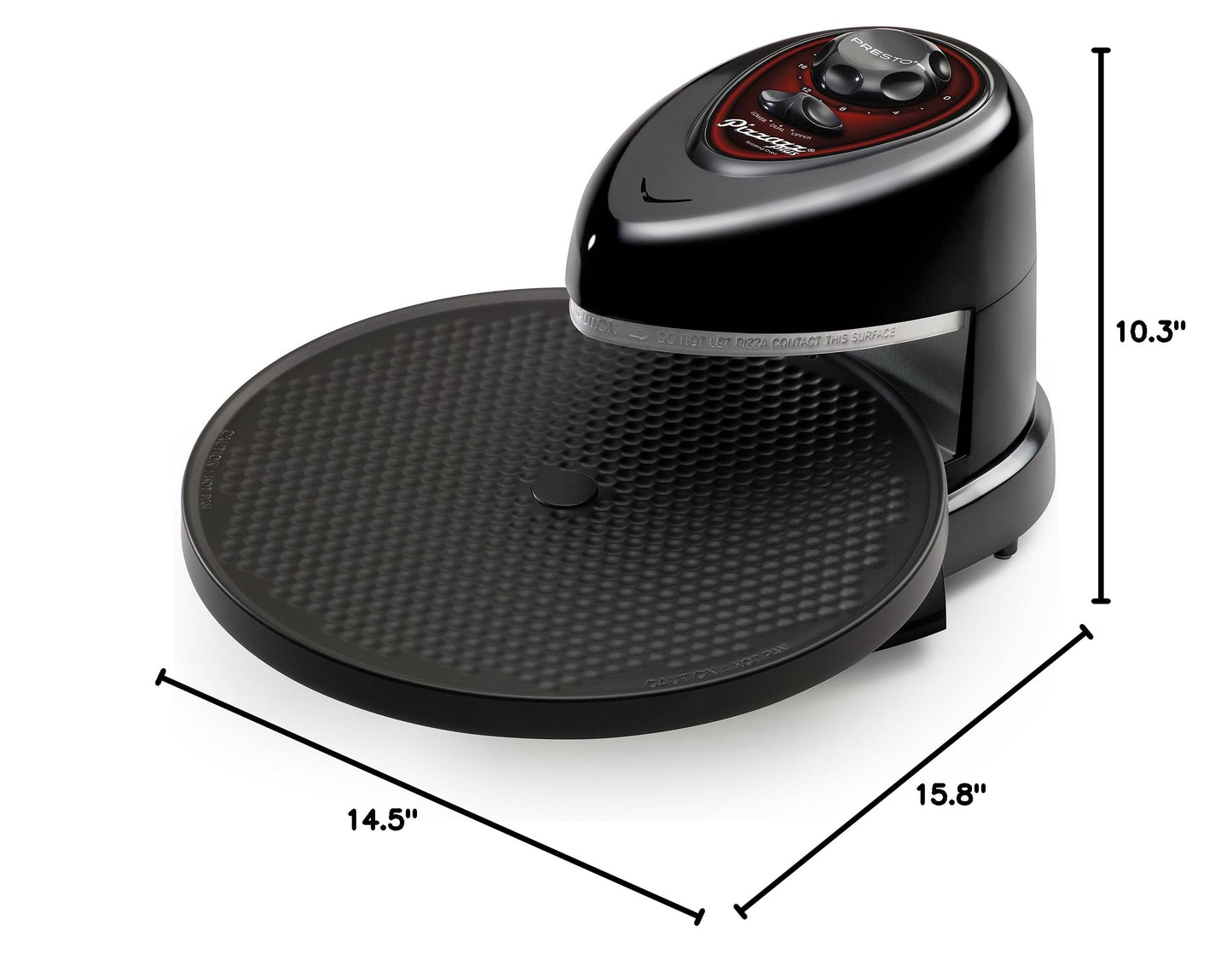 PRESTO Pizzazz Plus Rotating Oven - Black Model 03430