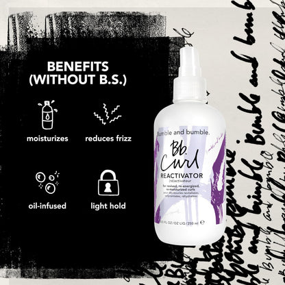 Bumble and bumble. Curl Reactivator Hair Mist | For Revived + Re-moisturized Coils, Curls, Waves | Anti Frizz | UV Protection| With Jojoba, Avocado + Coconut Oil