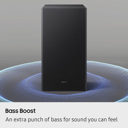 Samsung B-Series Soundbar HW-B550F 2.1 ch DTS Virtual:X Soundbar with Subwoofer (2025 Model) Voice Enhance Mode, Bass Boost, Adaptive Sound