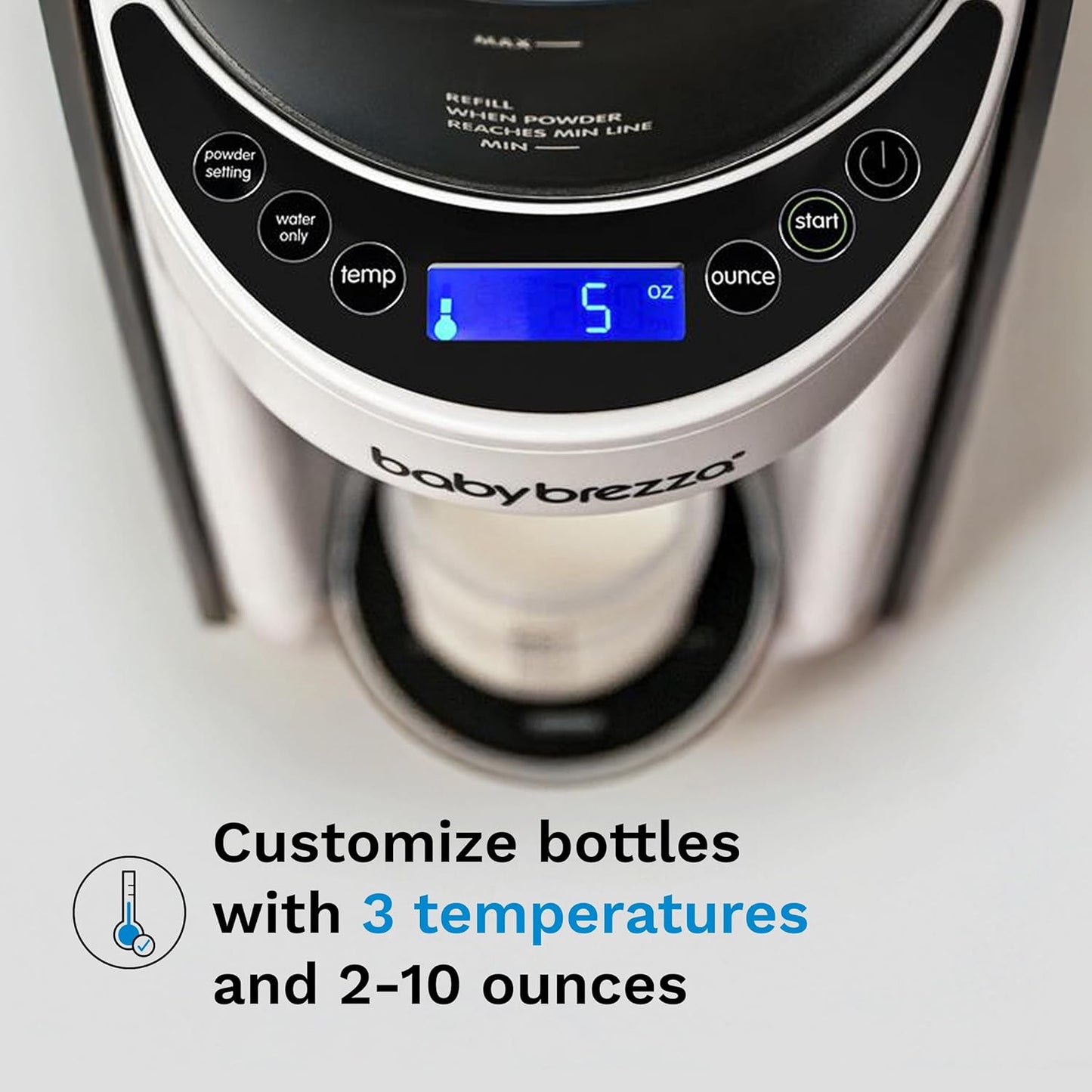 Baby Brezza Formula Pro Advanced Formula Dispenser Machine - Automatically Mix a Warm Formula Bottle Instantly - Easily Make Bottle with Automatic Powder Blending, Slate