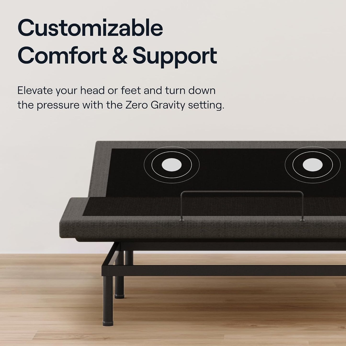 Nectar Premier Adjustable Base - Twin XL - Head & Foot Incline - Wireless Remote with Memory- 3 Massage Settings - 4 USB Ports - Anti-Snore & Zero Gravity - 1 Adjustable Base