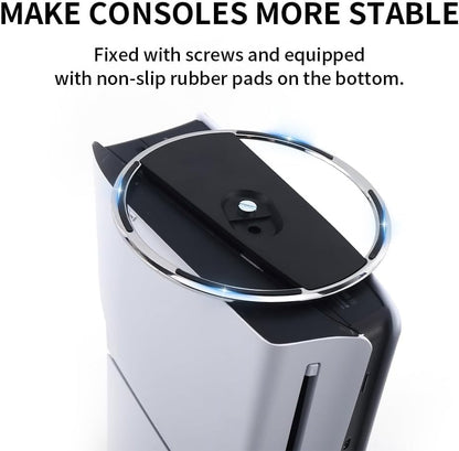 Pelidox Vertical Stand for PS 5 Consoles - PS 5 Slim Pro Base Accessories for P5 Console Disc and Digital