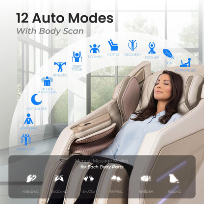 Osaki OS-3D Champ II | Black | Full Body Massage Chair | 3D SL-Track Full Body Massage Chair | Zero Gravity | Lumbar Heating | Touchscreen Controller | Auto Body Scan | Bluetooth Speaker