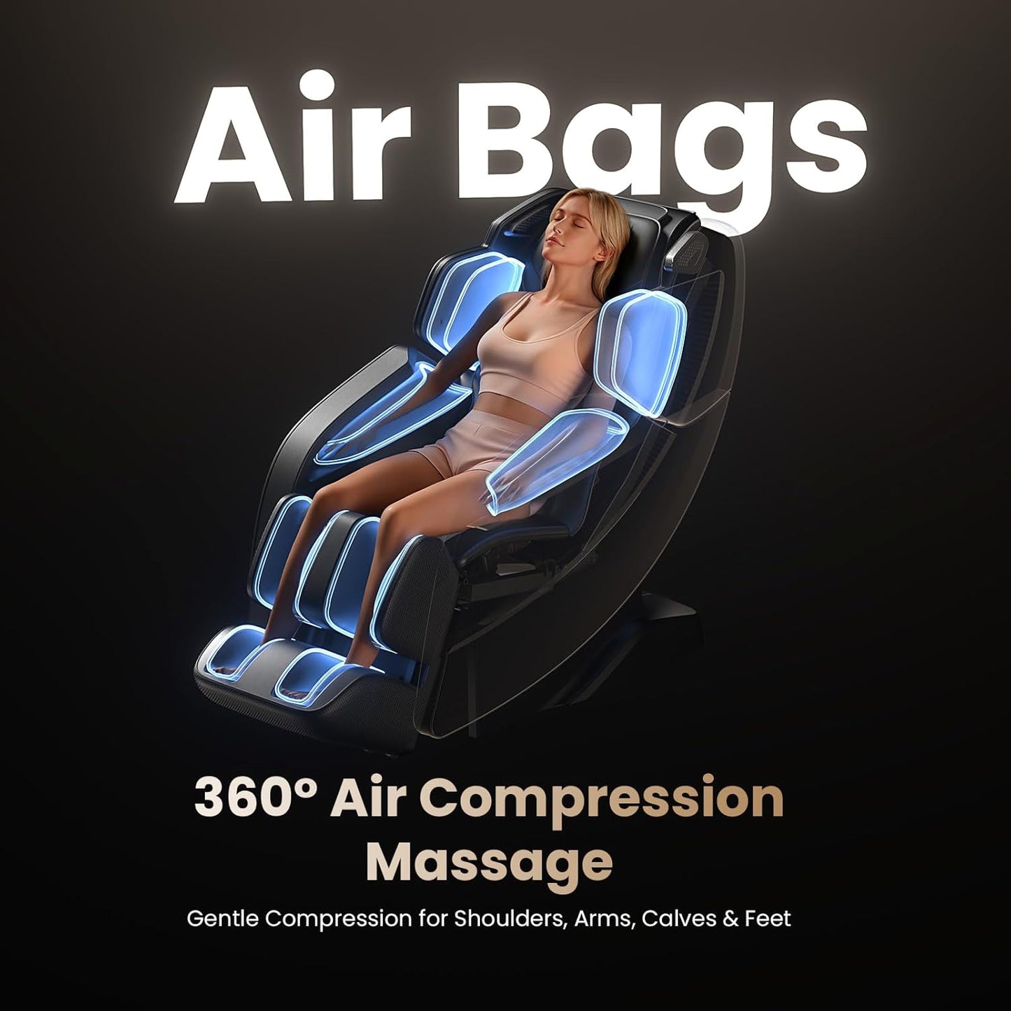 BOB AND BRAD iMaster Pro 4D Full Body Massage Chair, Co-Developed with Physical Therapists, 166° Zero Gravity SL-Track Recliner, Voice Control, Heat, Deep Tissue & Auto-Extend Calf for Tall Users