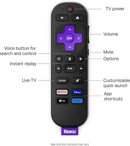Roku Smart TV – 55-Inch Plus Series, Mini-LED TV – RokuTV with Enhanced Voice Remote – Flat Screen 4K QLED Television with Dolby Vision & Wi-Fi for Streaming Live Local News, Sports
