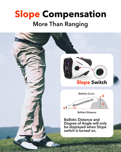 REDTIGER GolfVue Series 1 Rangefinder - 1200 Yards, Slope Switch