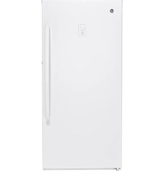 GE 14.1 Cu. ft. White Frost-free Upright Freezer FUF14DLRWW