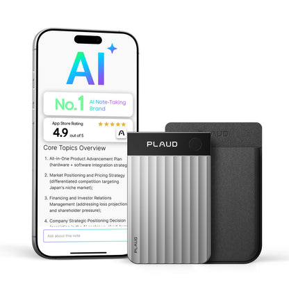 PLAUD Note Pro AI Voice Recorder - Transcribe, Summarize, App Control, 112 Languages