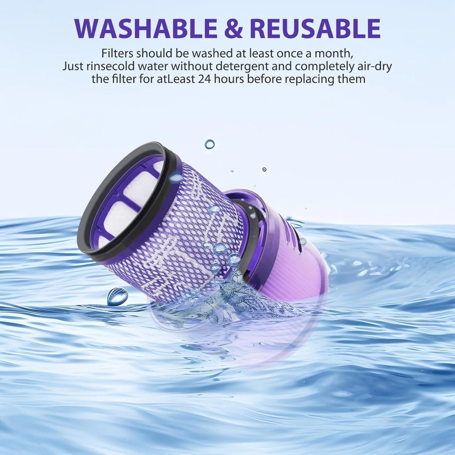 Vacuum Filter Fits V11 V15 V15s Detect and Detect Submarine Vacuums Compare to Part 970013-02 ($8.75)