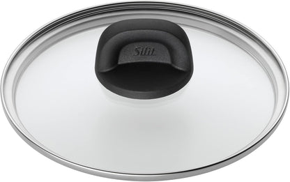Silit Modesto Line 4-Piece Saucepan Set with Glass Lids Silargan Functional Ceramic Induction Saucepan Black