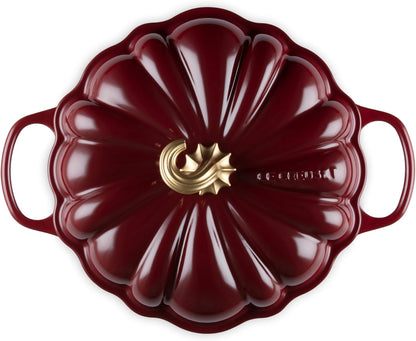 Le Creuset Enameled Cast Iron Figural Pumpkin Braiser, 2.75 qt., Garnet