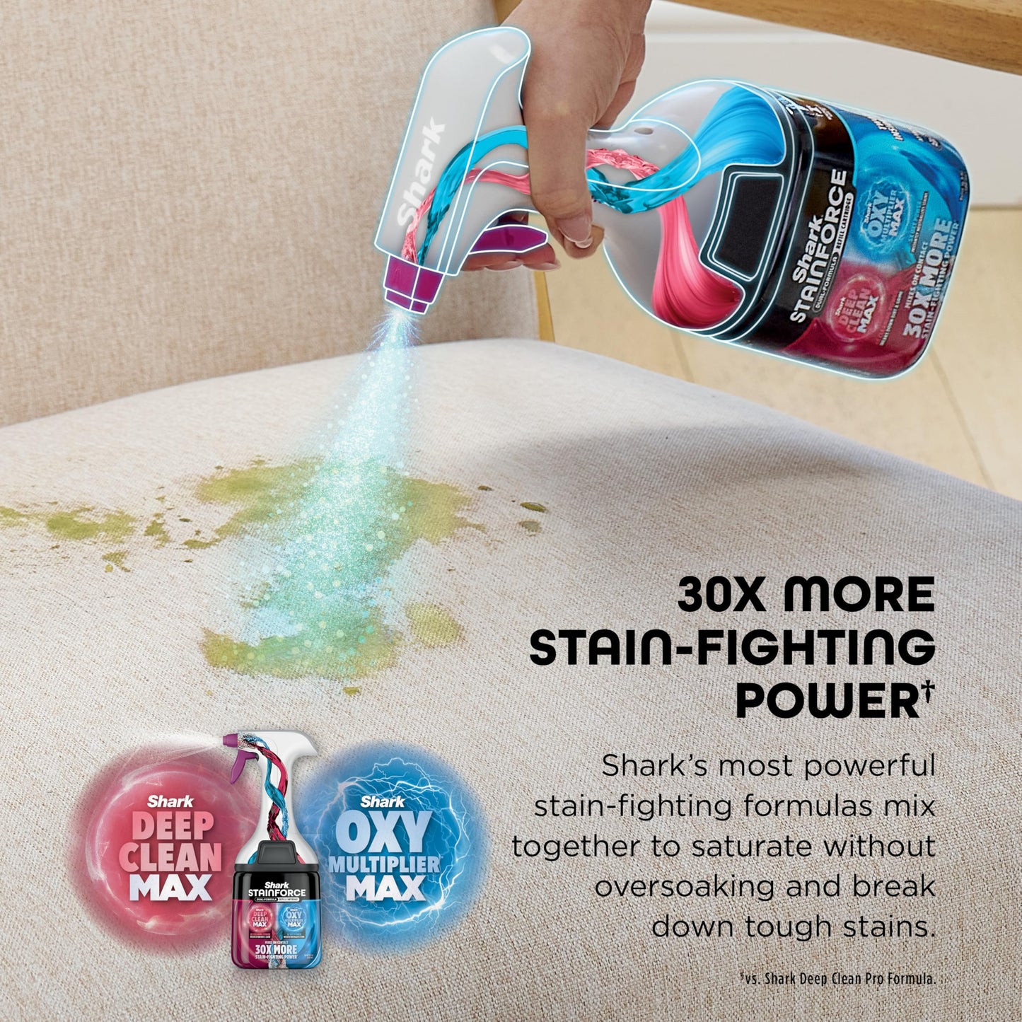 SHARK StainForce Cordless Portable Spot & Odor Remover