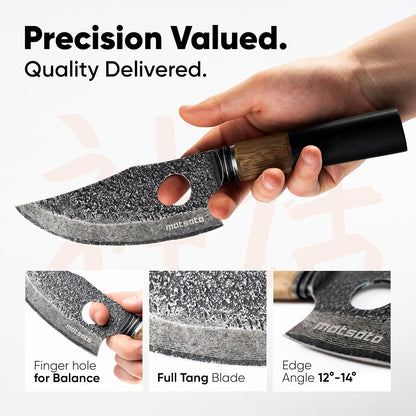 Matsato Osuren Chef Knife 6.3 Inch – Japanese Stainless Steel Kitchen Knife, Professional Chef's Knife for Cooking, Meat Cutting Knife, Chopping Knife, Sharp Kitchen Knives for Cooking & Food Prep