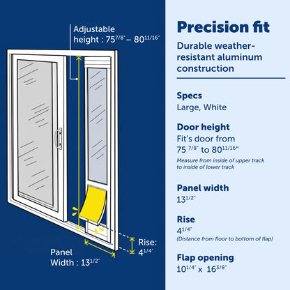 PETSAFE Sliding Glass Pet Door - No-Cut DIY Install for Renters