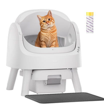 PETPIVOT Self Cleaning Litter Box for Multiple Cats