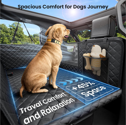 REEVAA Dog Truck Seat Cover - Waterproof Hammock for Large Dogs