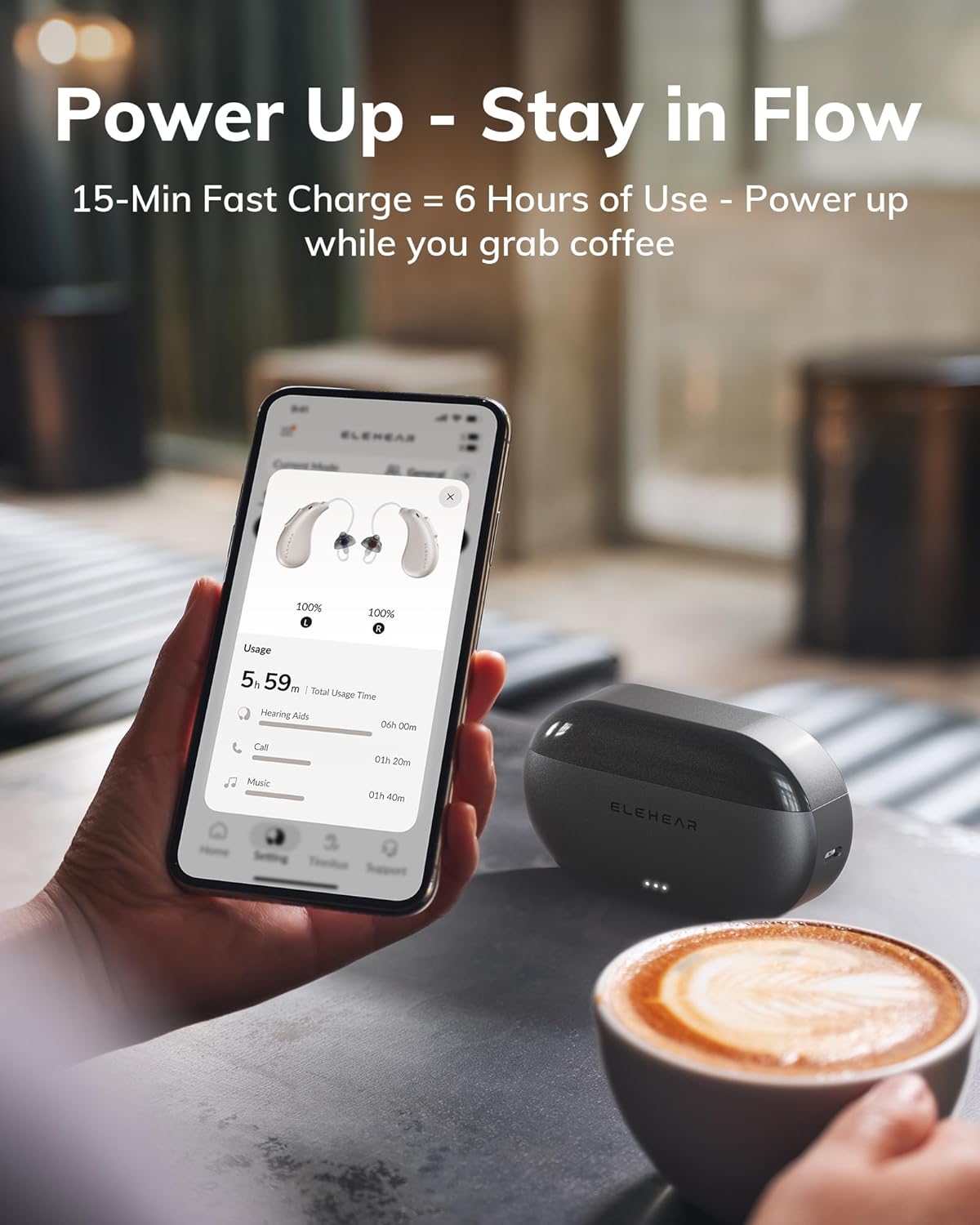 ELEHEAR-Beyond Pro Hearing Aids, Bluetooth OTC Hearing Aids for Seniors and Adults, Premium Sound Algorithm with VocClear 2.0, 30% Clearer Speech, Music Mode & Enhanced App, Bluetooth Streaming