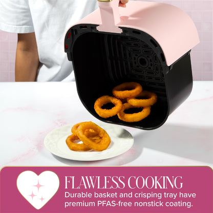 PARIS HILTON Air Fryer 6-Quart Nonstick Touchscreen 8-in-1
