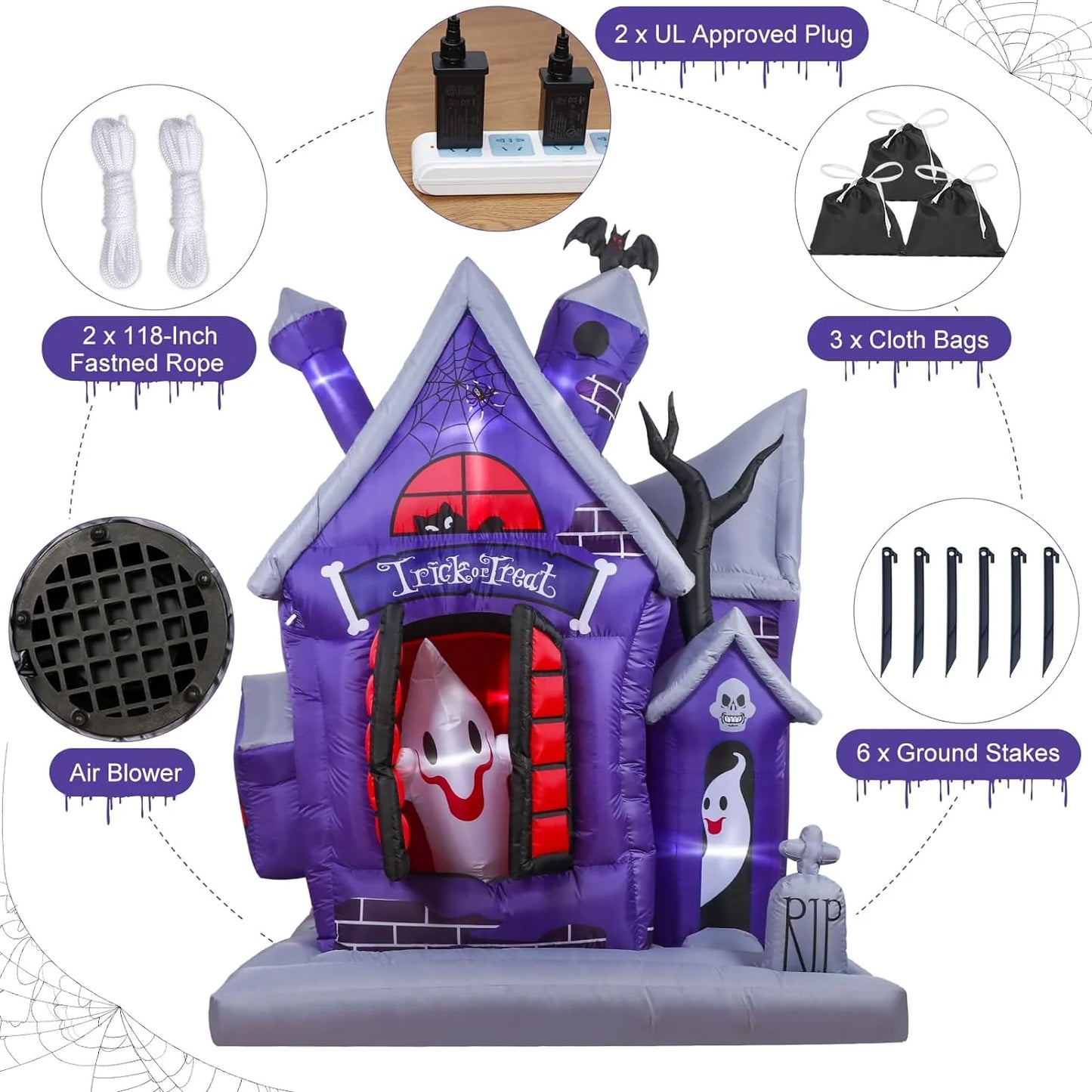 7ft Halloween Inflatable Outdoor Decoration