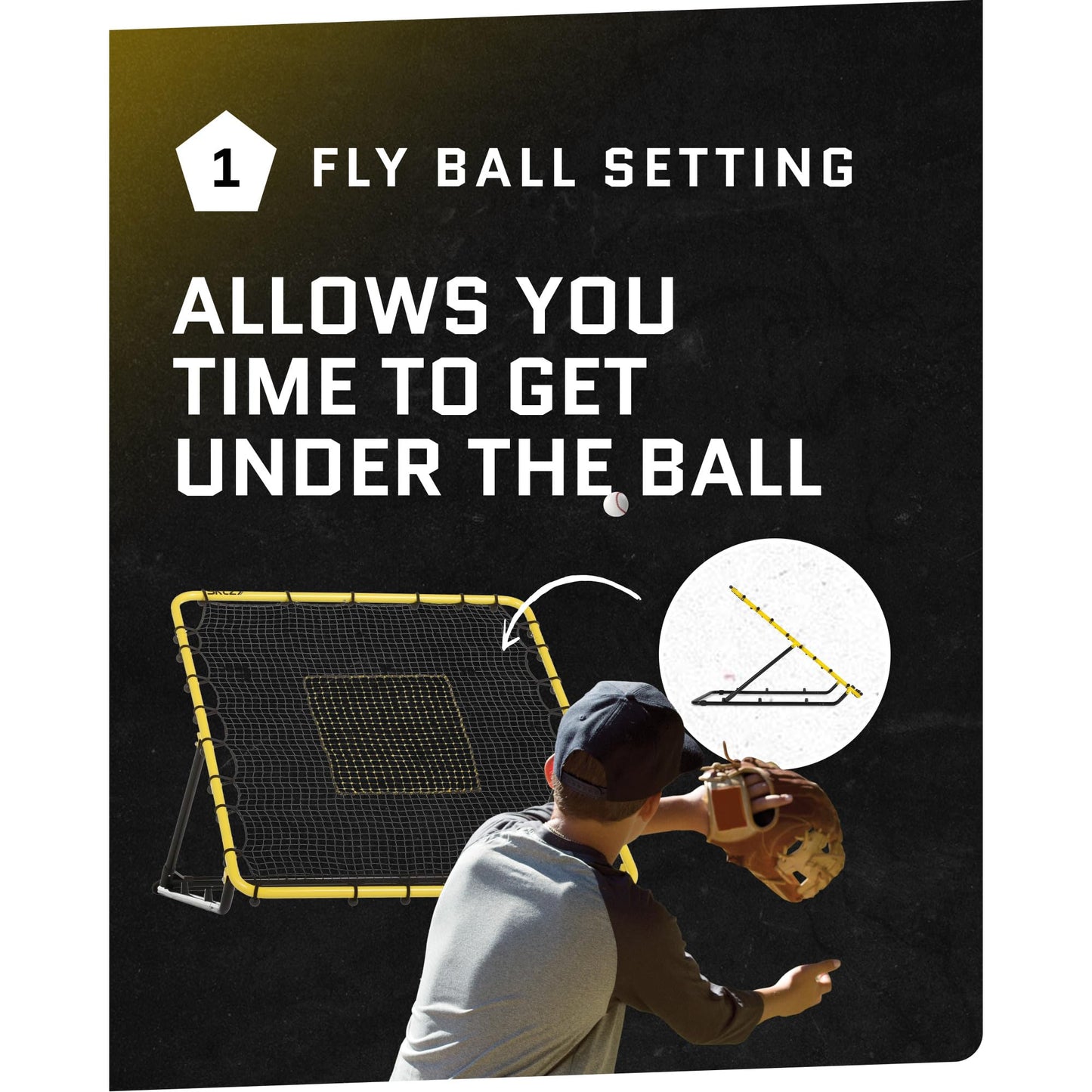 SKLZ Fielding Trainer Rebounder Net for Baseball & Softball