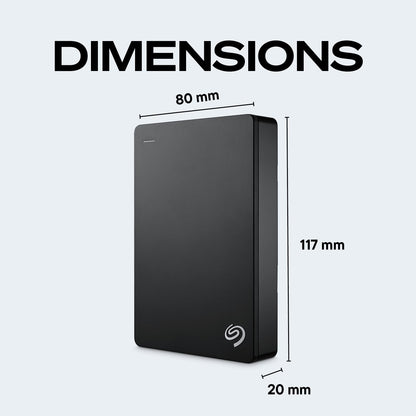 SEAGATE Portable 4TB External Hard Drive - USB 3.0 for PC & Console
