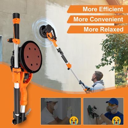 PROTMEX Drywall Sander 1000W with Vacuum & LED Light