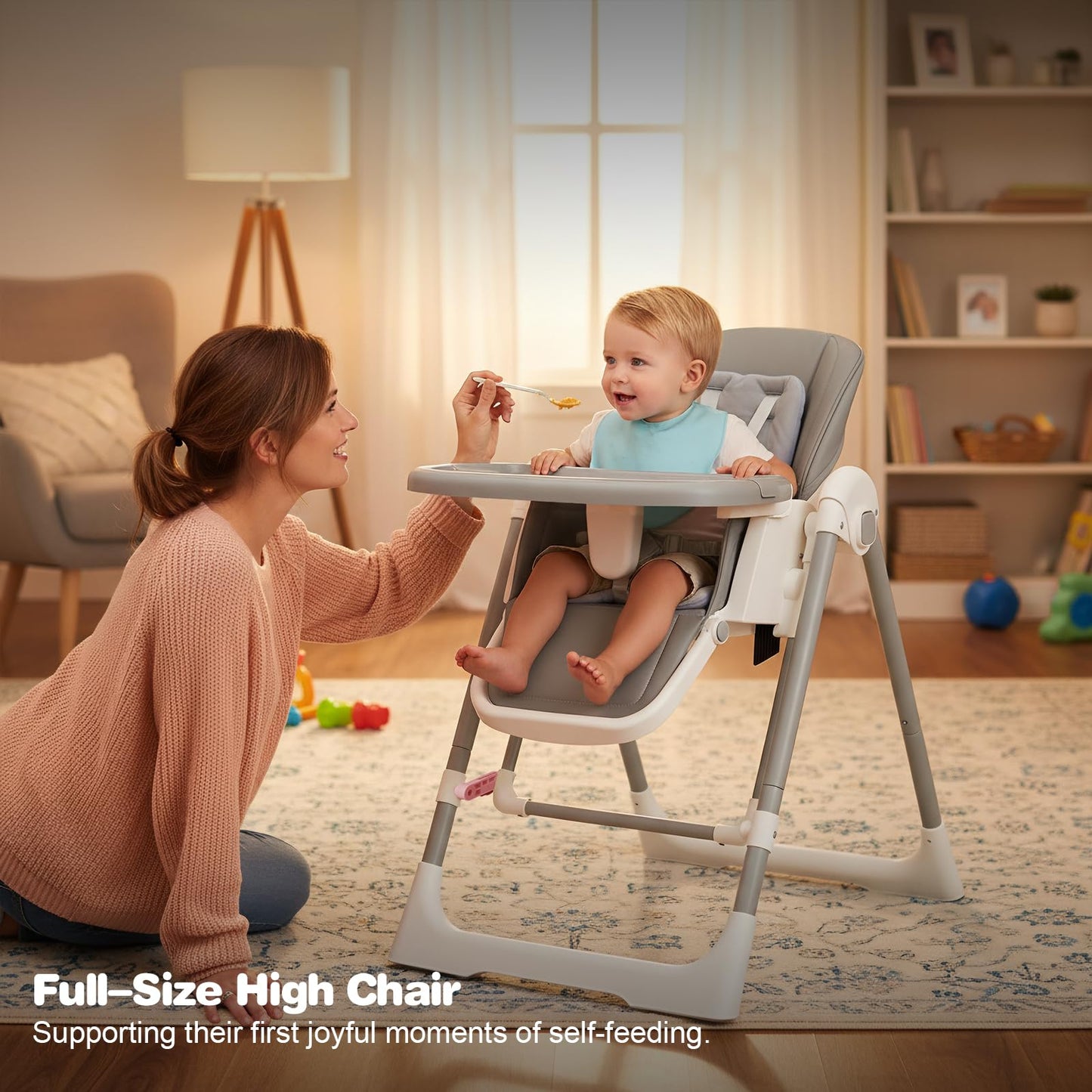 OUTLITT High Chair for Babies & Toddlers - 3-in-1 Convertible