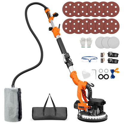 PROTMEX Drywall Sander 1000W with Vacuum & LED Light