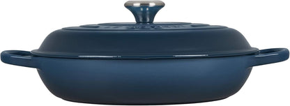 Le Creuset Enameled Cast Iron Signature Braiser, 3.5 qt., Deep Teal