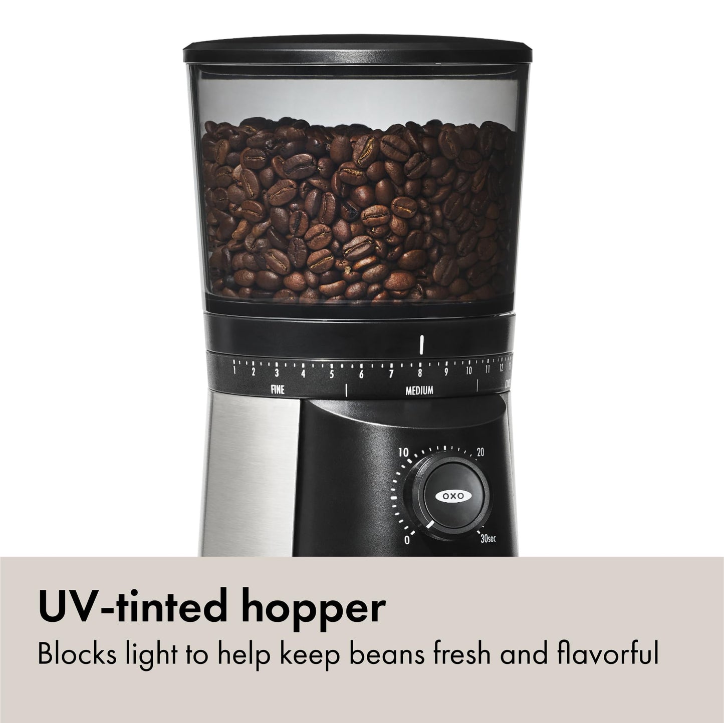 OXO Brew Conical Burr Coffee Grinder - Stainless Steel
