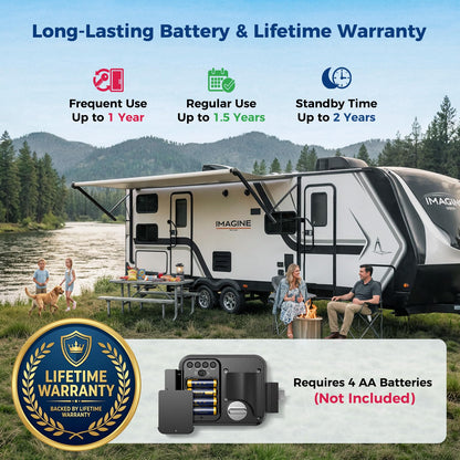 ONNAIS RV Door Lock Replacement - Keyless Entry with Remote