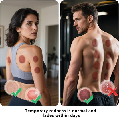 LIFELEC Smart Cupping Therapy Set - 6 Cups (Large/Press/Move), 12-Level Heat & Suction, Smart Red Light Therapy - Dual Massagers for Simultaneous Use - 2 Pack Set for Athletes, Fitness, Pain Relief
