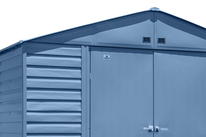 Arrow Select Steel Storage Shed, 10x14, Blue Grey