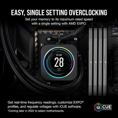 CORSAIR Vengeance DDR5 RAM 32GB (2x16GB) Up to 6000MHz CL36-44-44-96 1.35V AMD EXPO Intel XMP 3.0 Computer Memory – Grey (CMK32GX5M2E6000Z36)