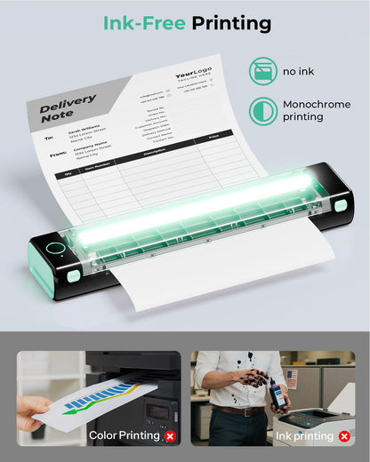 PHOMEMO Portable Wireless Bluetooth Thermal Printer for Travel