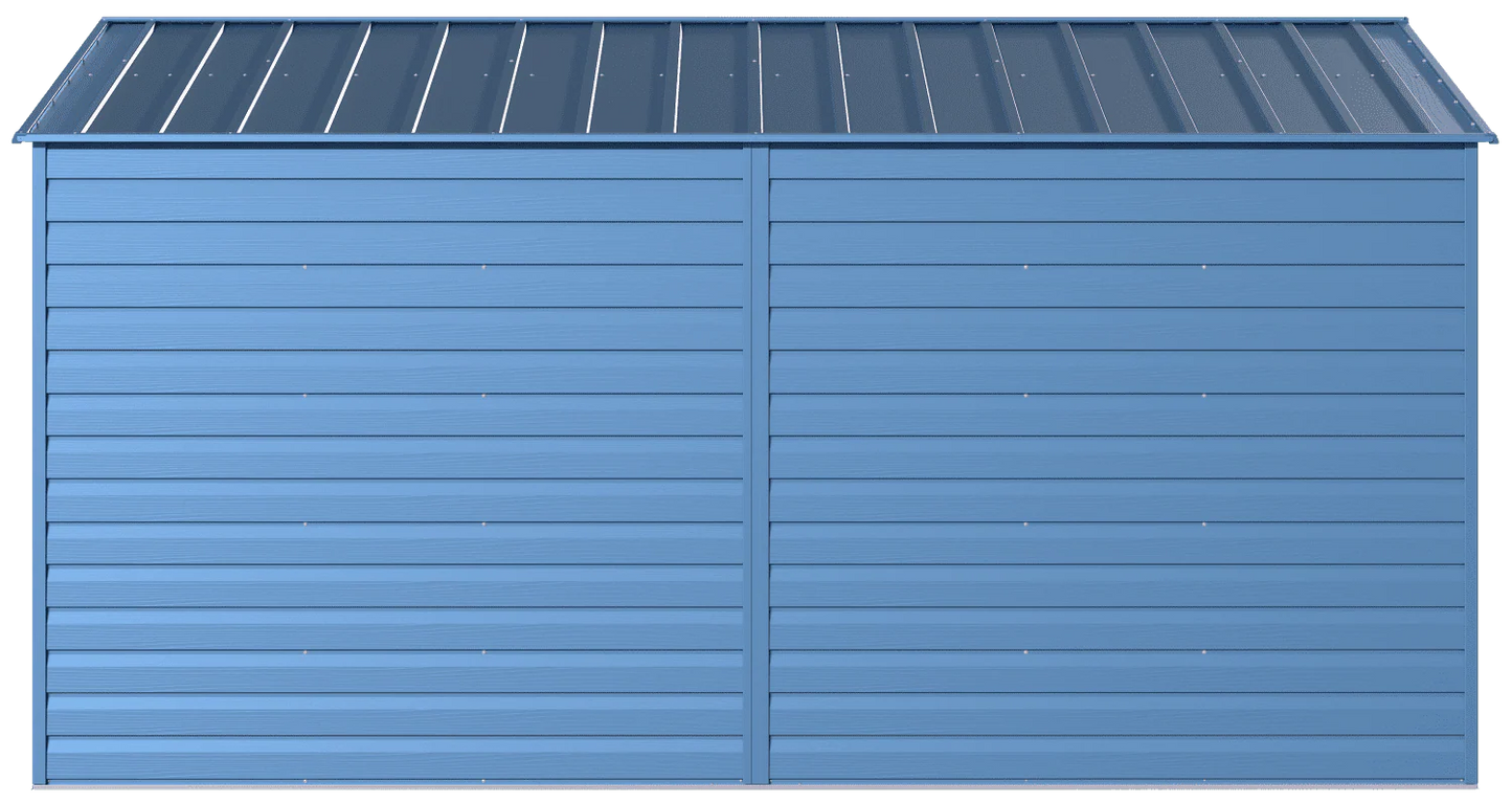 Arrow Select Steel Storage Shed, 10x14, Blue Grey