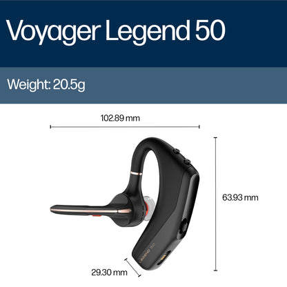 POLY Voyager Legend 50 UC Bluetooth Headset with Case