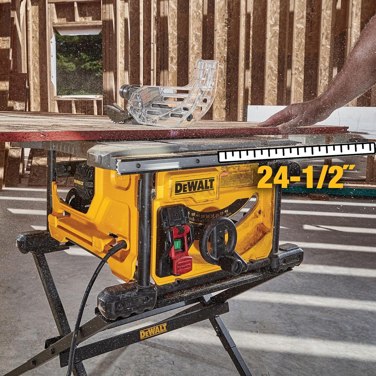 DEWALT 15 Amp 8-1/4 in. Compact Portable Jobsite Table Saw (DWE7485)