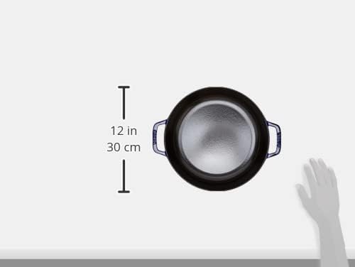 Staub 40511 HS-476-P2 0 with Chistera Cast Iron 28 cm Dark Blue